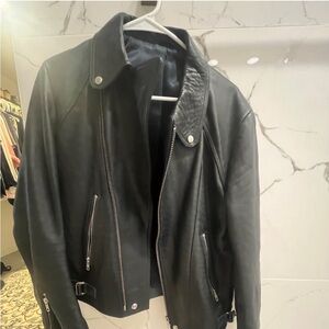 SANDRO leather jacket - small